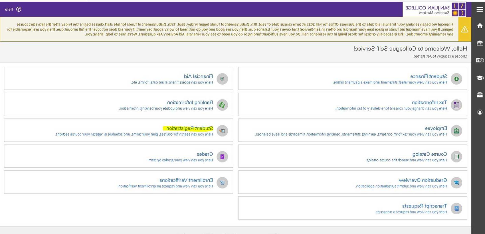 MySJC student portal step-by-step instructions to register